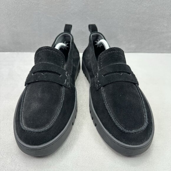 Vionic Uptown Womens Size 8.5 WIDE Penny Loafer Black Suede Comfort Casual Shoes - Picture 2 of 8